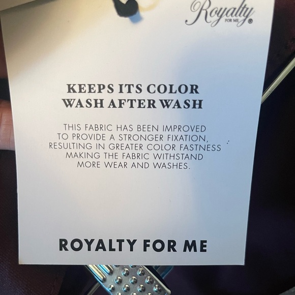 Royalty For Me Womens Women Skinny Pants Size XL Petite New With Tags Color plum - Picture 5 of 9